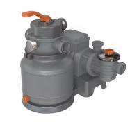 Песочный фильтр-насос 250w, 8,7/6,8 м3/ч, резервуар для песка 12кг, фракция 0.45-0.85мм